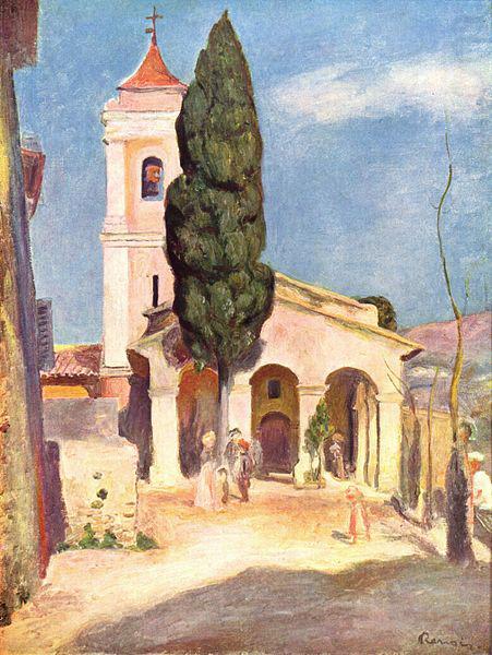 Pierre-Auguste Renoir Kirche in Cagnes china oil painting image